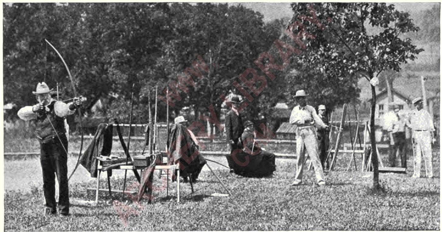 Colonel Robert Williams (L), Jr.	W.H. Thompson<br> From a photograph<br> AN ARCHERY MEET AT MOUNTAIN LAKE PARK, 1902